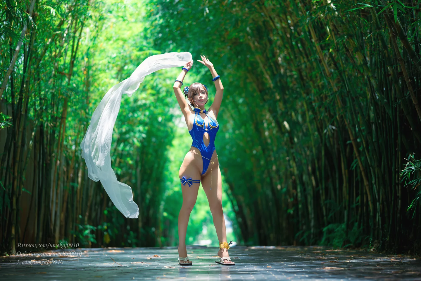 Umeko_J - Chun Li Outfit 4 [98P,8V-1.41GB] tg@simisebaisi 【丝足阁】044.webp